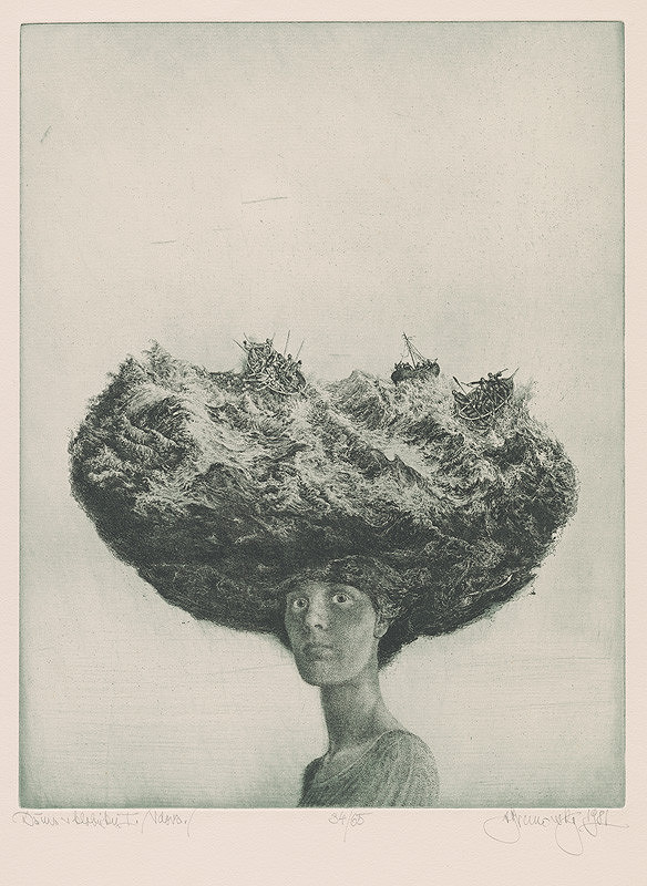 Albín Brunovský – Dáma v klobúku I. 