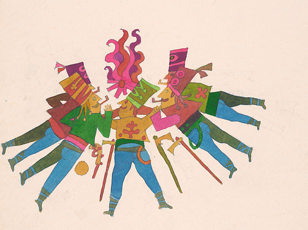 Miroslav Cipár – Zlatá brána - zbojníci okolo vatry 