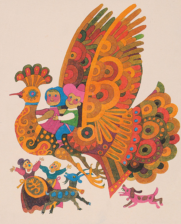 Miroslav Cipár – Zlatá brána - letiaci vták s deťmi, obálka 