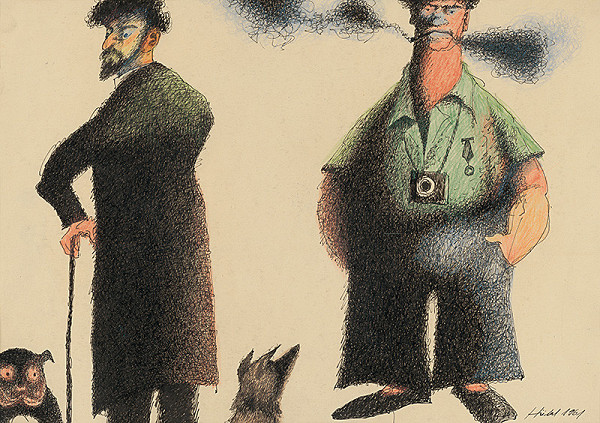 František Hübel – Dvaja muži - dvaja psi