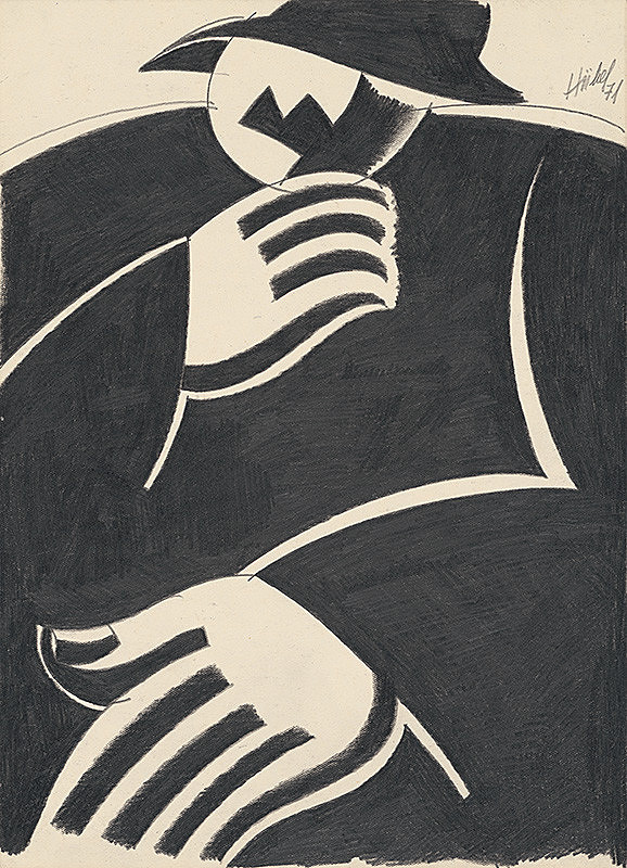 František Hübel – Zamyslený 