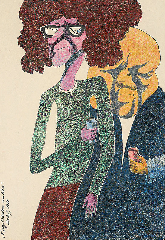 František Hübel – Žena so psom 