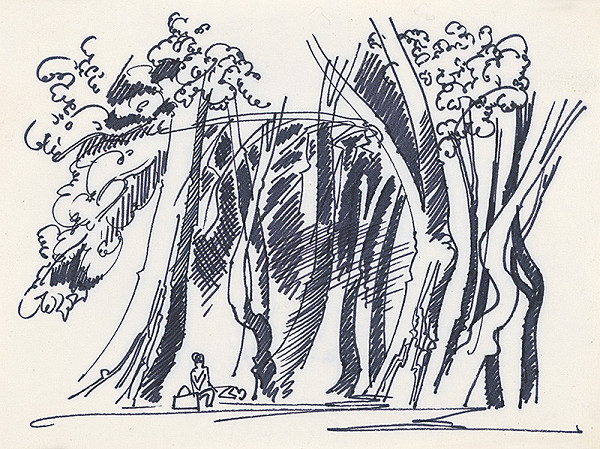 František Hübel – Štúdia lesa X. 