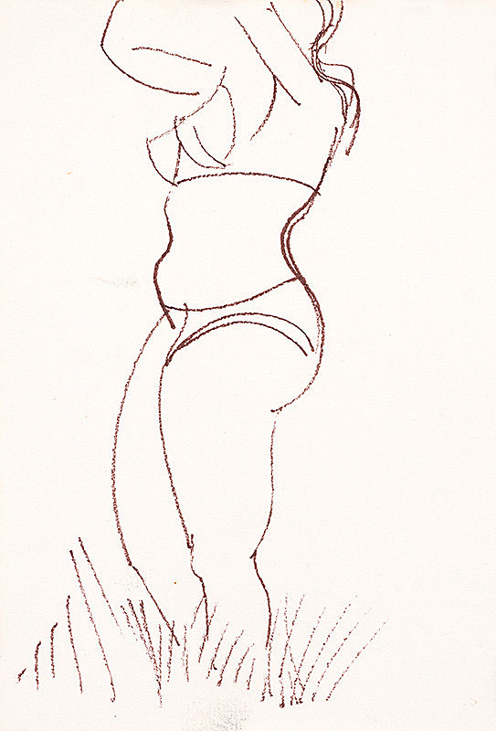 František Hübel – Žena v plavkách 