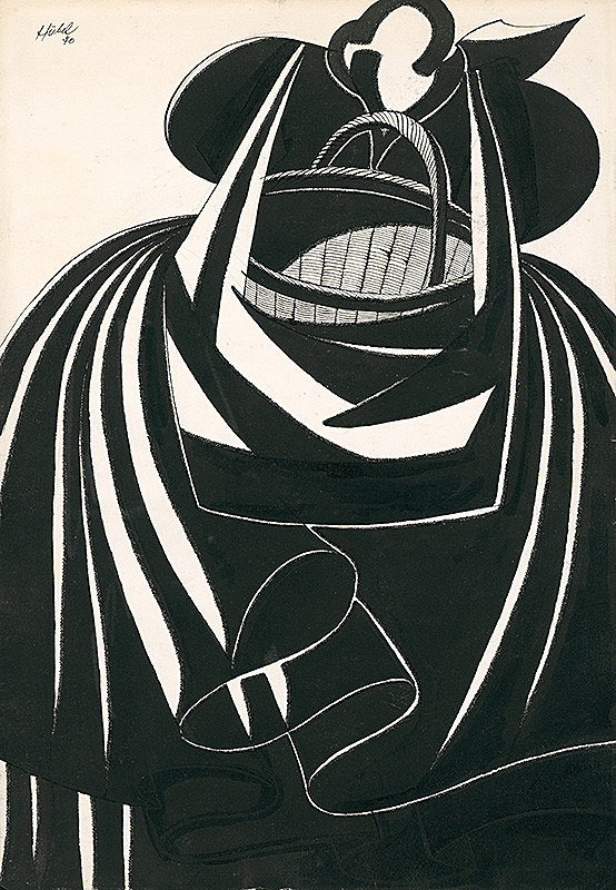 František Hübel – Žena s košom 