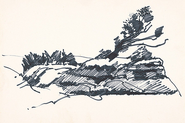 František Hübel – Štúdia krajiny VI. 