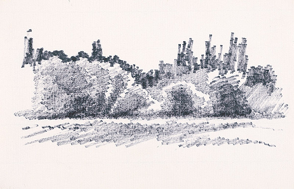 František Hübel – Štúdia krajiny XVIII.