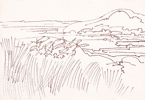 František Hübel – Štúdia krajiny XIX. 