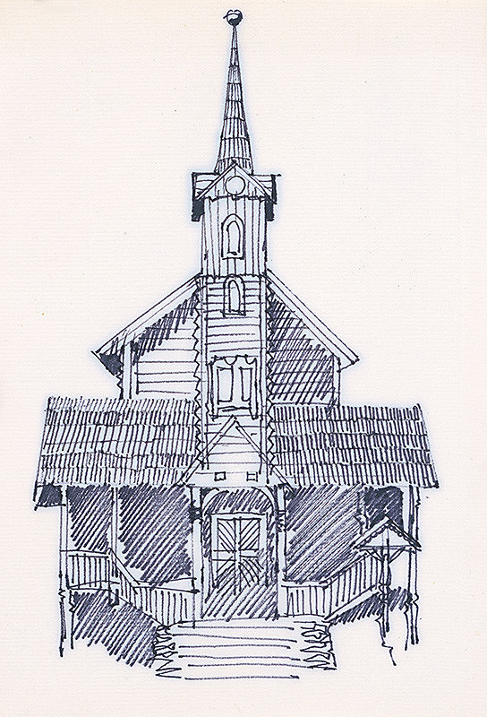 František Hübel – Štúdia kostolíka I. 