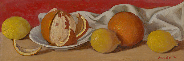 František Jurišta – Zátišie s pomarančami 
