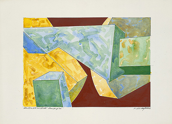 František Hübel – Konštruktivistická kompozícia 