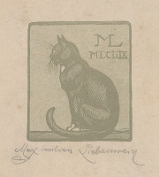 Maximilian Liebenwein – Kocúr -ex libris 