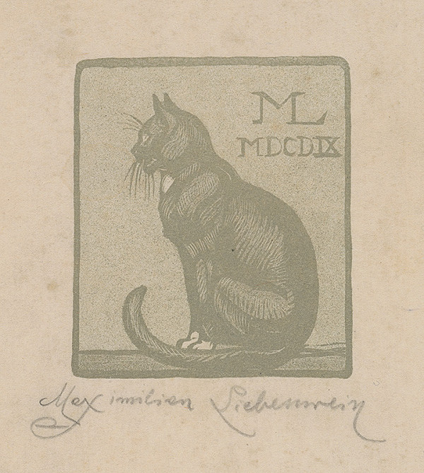 Maximilian Liebenwein – Kocúr -ex libris