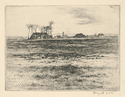 Gyula Komjáti – Letná krajinka 