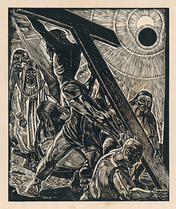 Július Szabó – Vztýčenie kríža 