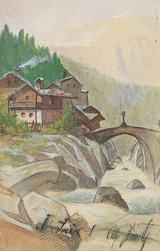 Adolf Zinnert – Alpská krajina 