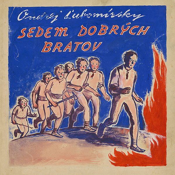 Edmund Massányi – Ilustrácia k rozprávke Sedem dobrých bratov - obálka 