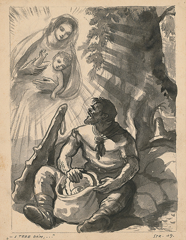 Edmund Massányi – Ilustrácia k rozprávke Sedem dobrých bratov-str.19 