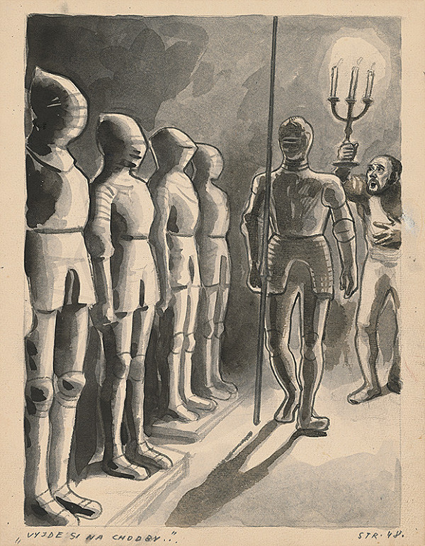 Edmund Massányi – Ilustrácia k rozprávke Sedem dobrých bratov - str.48 