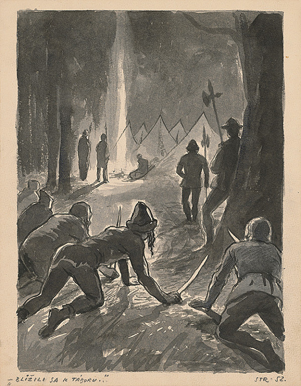 Edmund Massányi – Ilustrácia k rozprávke Sedem dobrých bratov - str.52 