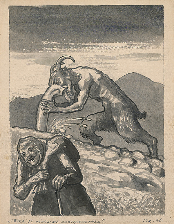 Edmund Massányi – Ilustrácia k rozprávke Sedem dobrých bratov - str.76 