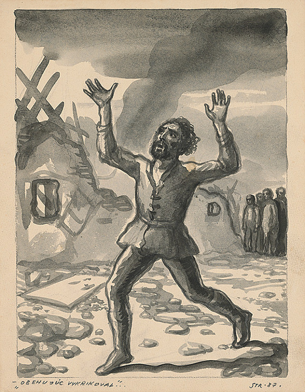 Edmund Massányi – Ilustrácia k rozprávke Sedem dobrých bratov - str.87 