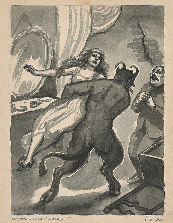 Edmund Massányi – Ilustrácia k rozprávke Sedem dobrých bratov - str.92 