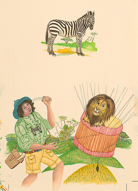 František Blaško – Ilustrácia ku knihe Dajte pozor na leva - str.7 