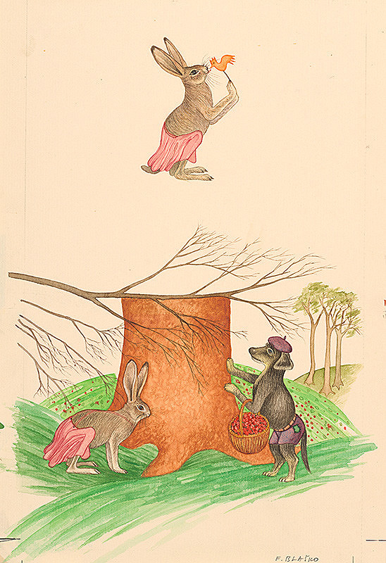 František Blaško – Ilustrácia ku knihe Dajte pozor na leva - str.30 