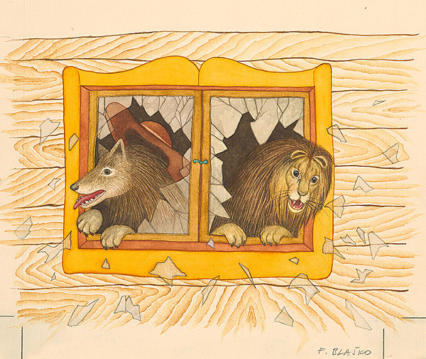 František Blaško – Ilustrácia ku knihe Dajte pozor na leva - str.28 