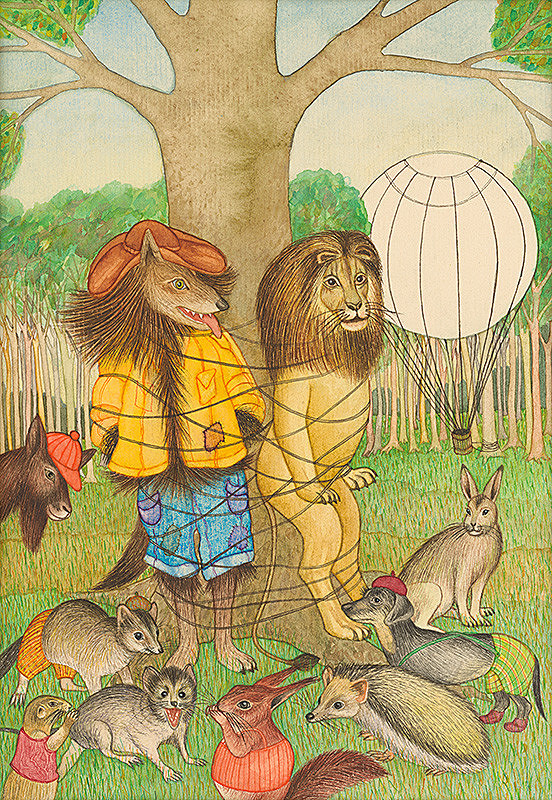 František Blaško – Ilustrácia ku knihe Dajte pozor na leva - str.56 