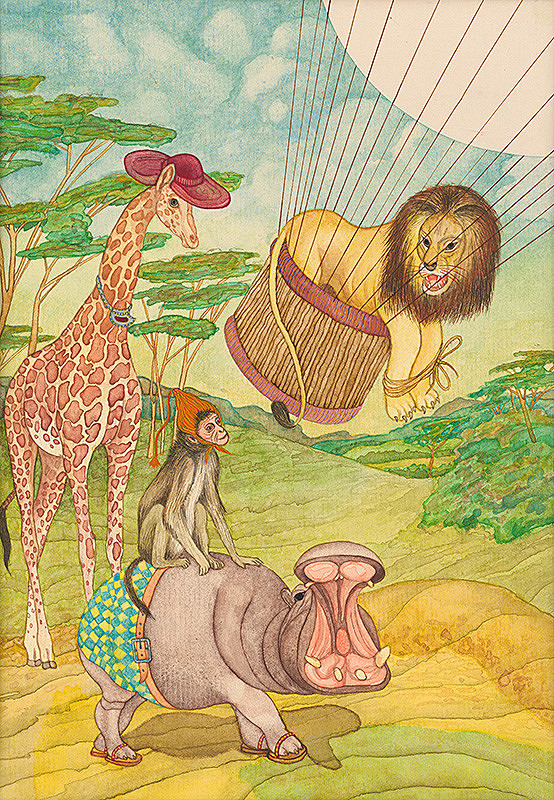 František Blaško – Ilustrácia ku knihe Dajte pozor na leva - frontispis 