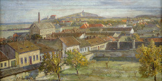 Gustáv Adolf Schüle – Pohľad na Nitru 