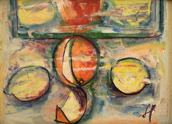 František Studený – Zátišie s citrónmi a pmarančom 