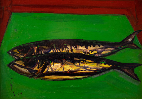 František Studený – Makrely na zeleno-červenom