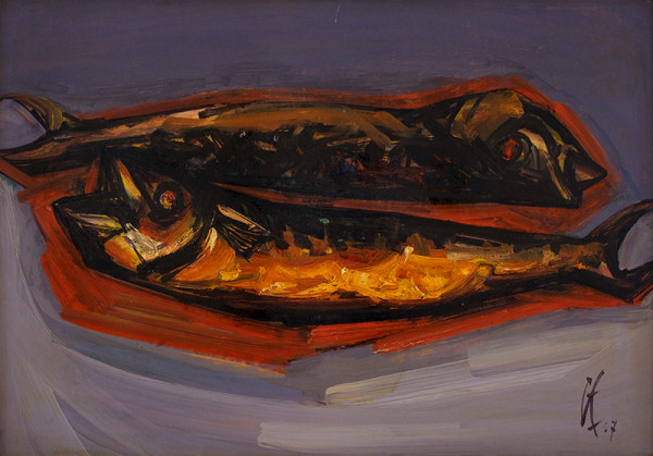 František Studený – Udenáče na fialovom podklade 