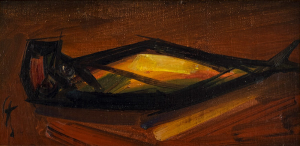 František Studený – Udenáč na sienovom stolíku 