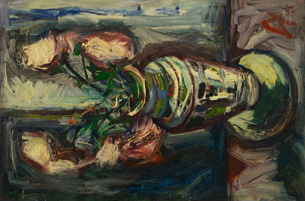 František Studený – Ružové chryzantémy 