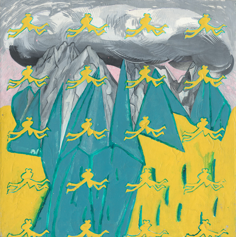 Vladimír Popovič – Žltá ohnica I., 1979, Nitrianska galéria 