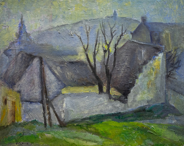 Anna Biľaková – Motív z Nitry - Kalvária 