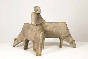 Tibor Kavecký – Podvečer s kravkami 