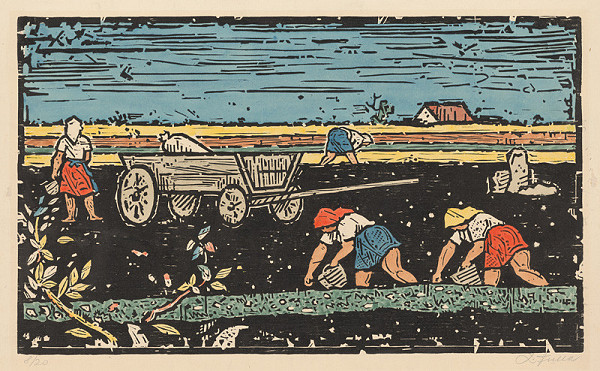 Ľudovít Fulla – Sadenie zemiakov 