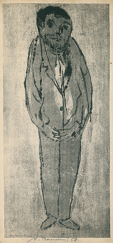 Vladimír Boudník – Postava muža s čiernou bradou 