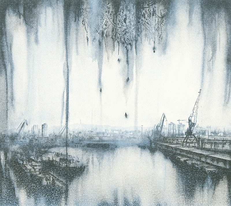 Lucia Tallová – Winter dock III., 2016, Oravská galéria 