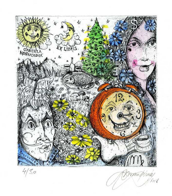 Miroslav Knap – Ex libris Gabriela Koňuchová 