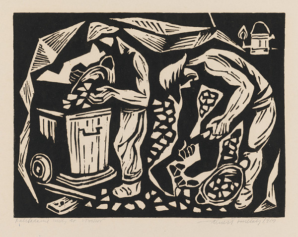 Ernest Zmeták – Nakladanie rudy do vozíkov 