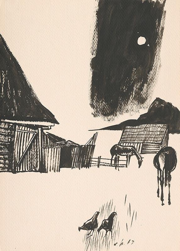 Vincent Hložník – Kresba z Oravy LXVII. 