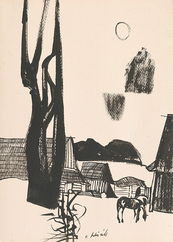 Vincent Hložník – Kresba z Oravy LXX. 