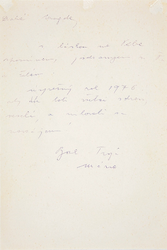 Mária Medvecká – PF 1976 Magdaléne Robinsonovej