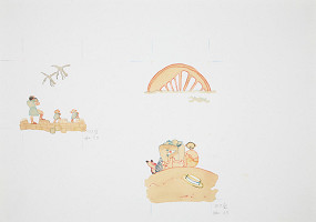 Hana Naglik – Ilustrácia ku knihe Ester a Albatros (str. 20/21.) 